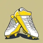 yellow football cleats image